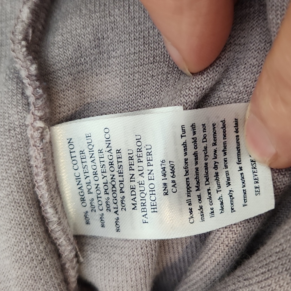 Faherty Cabana Towel Terry Quarter Zip Size Medium - Picture 11 of 12
